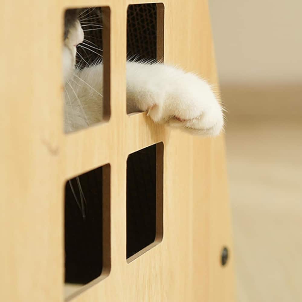 cama para gatos ventana trasera