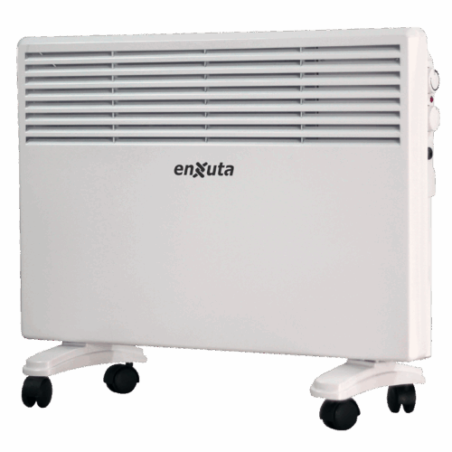 Calefactor Eléctrico 1500W con Termostato y Ruedas – Enxuta