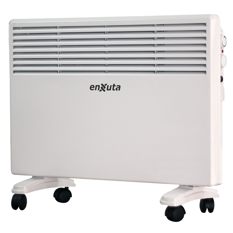 Calefactor Eléctrico 1500W con Termostato y Ruedas – Enxuta