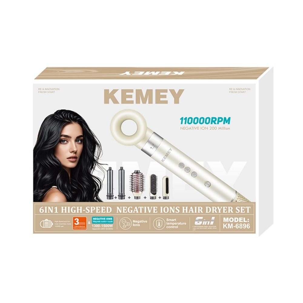 caja del kit kemey secador