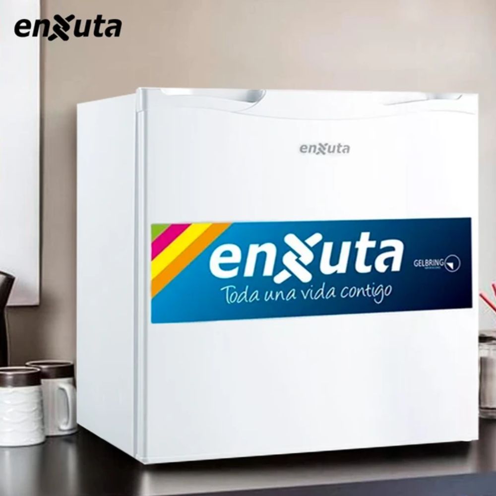 Frigobar Enxuta Renx55fhw 46 Litros Con Congelador Bajo Consumo Para Hogar Oficina Y Dormitorio