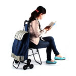 Carrito de Feria con Asiento Plegable