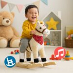 caballo madera blanco