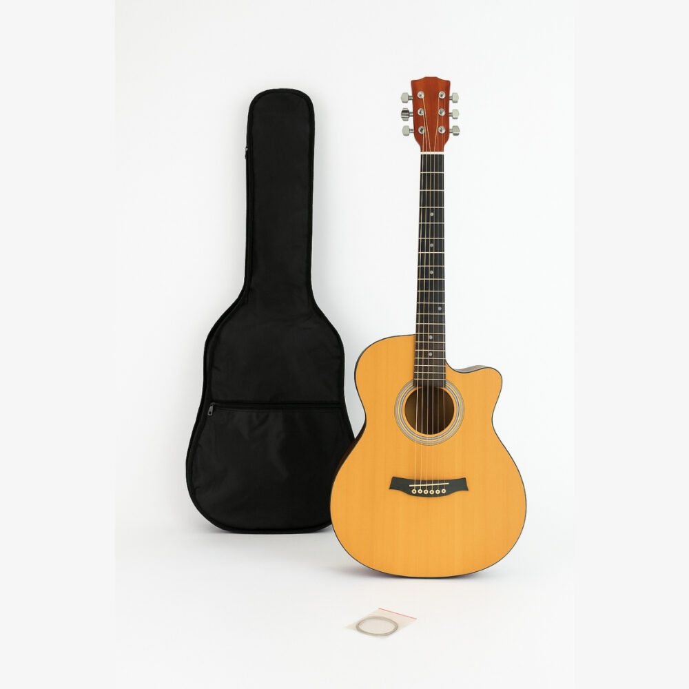 Guitarra Electroacústica 40 Pulgadas Con Estuche De Regalo Electroacustica 102cm