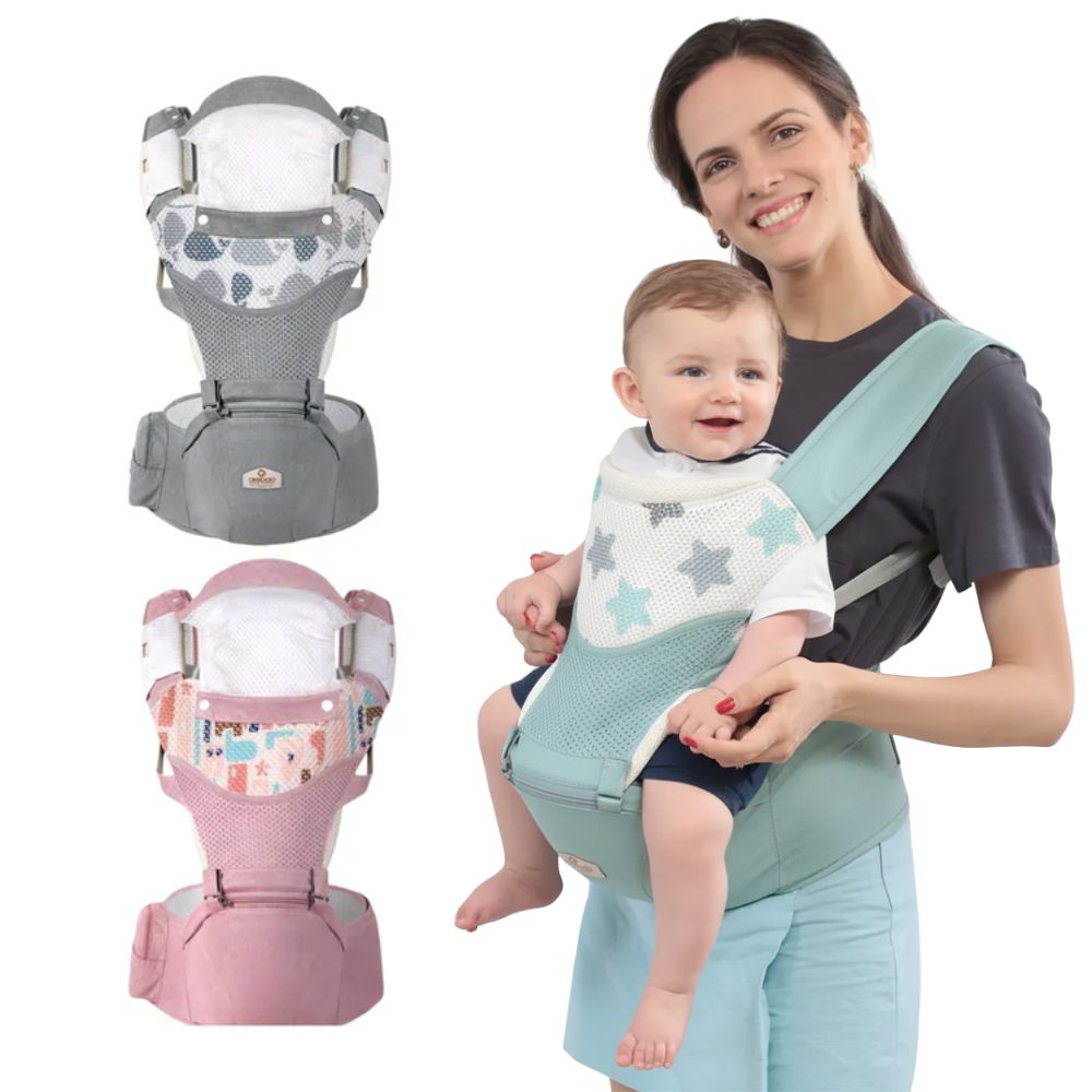 Porta Bebé Ergonómico Cargador 4 En 1 Silla Canguro Aiebao