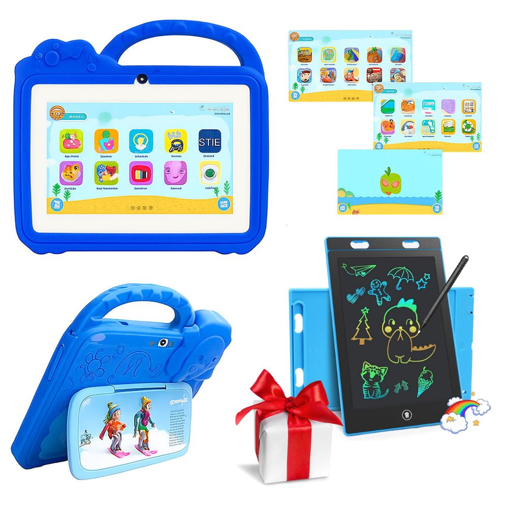 Tablet Niño 7 Pulgadas Funda Protectora 8GB 512Ram Andoid 14 Wifi Control Paternal Con Regalos Extras