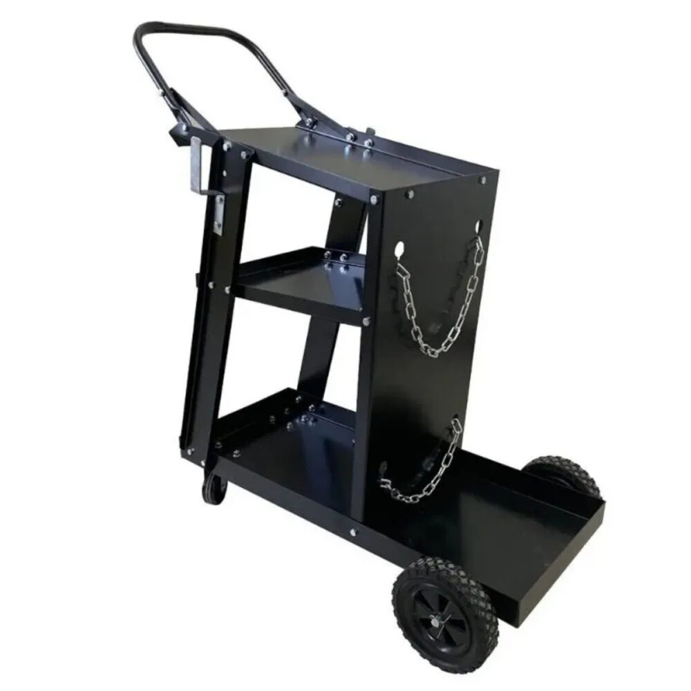 Carro Para Soldadora Metal Reforzado Ruedas Grandes 84x70x35cm Taller Herramientas