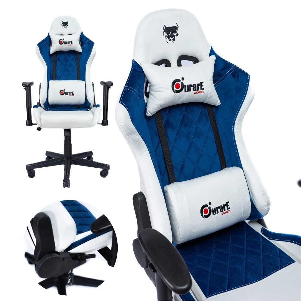 SILLA GAMER PREMIUM reclinable de terciopelo